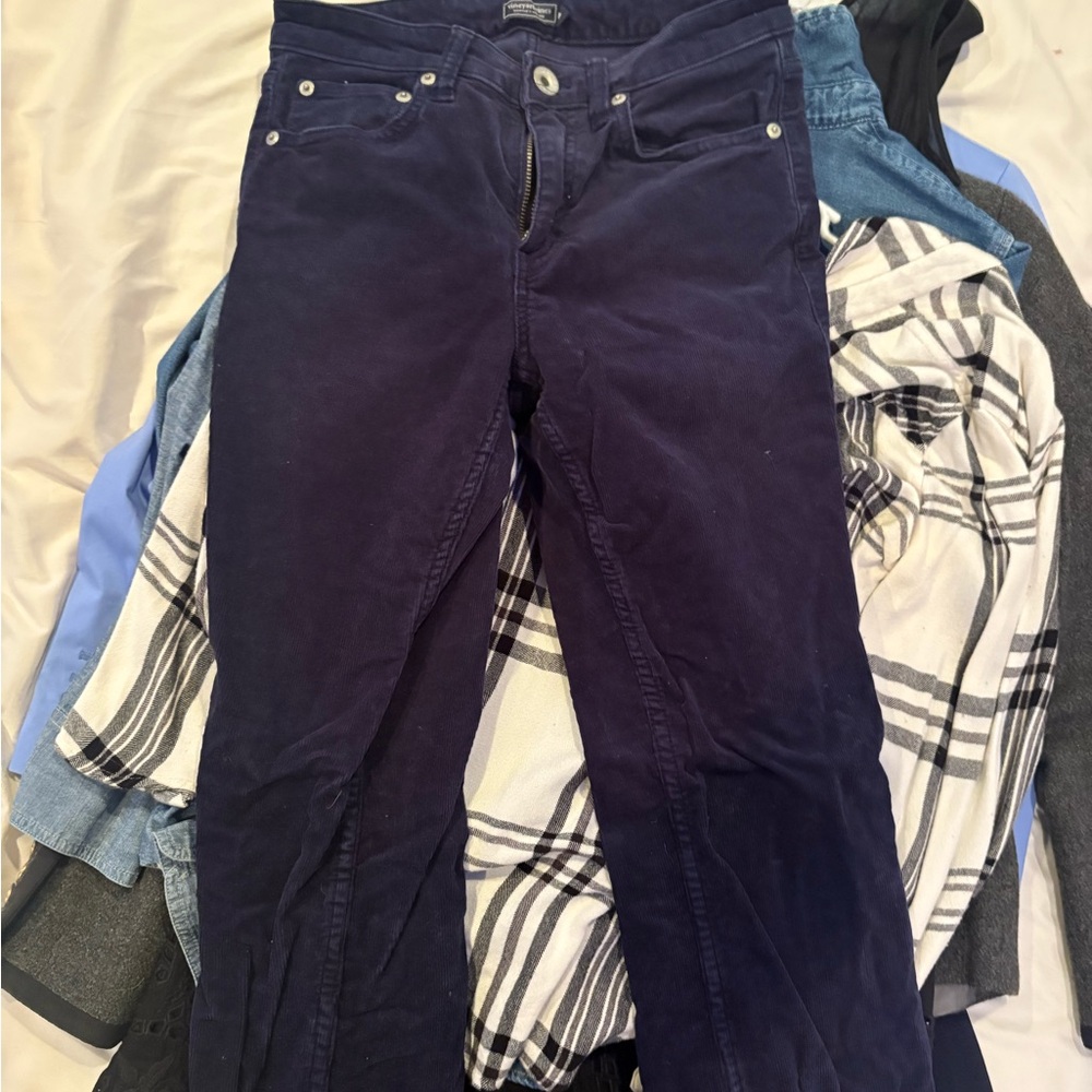 Vineyard Vines Deep Blue Corduroy Trousers